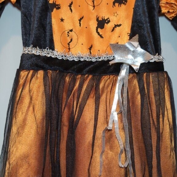 3/$20 Rubie's Halloween Witch Costume Long Flare Sleeve Dress Tulle Party - Picture 5 of 15